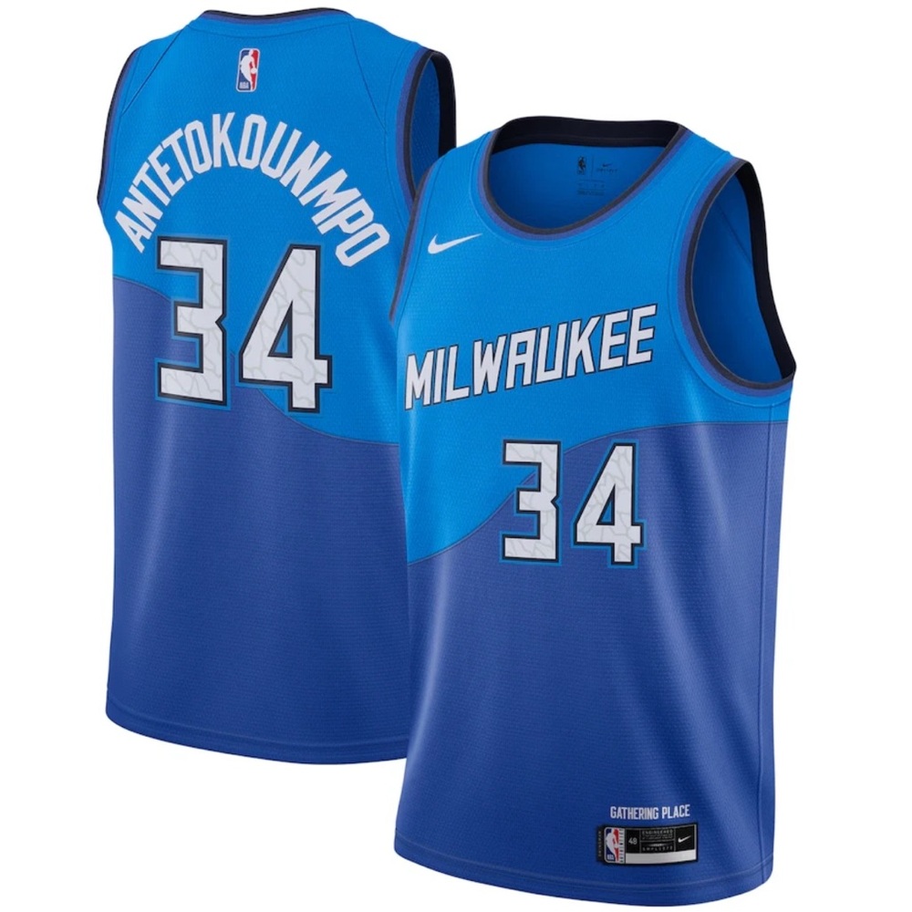 Nike Giannis Antetokounmpo Milwaukee Bucks 2020/21 City Edition Swingman Jersey